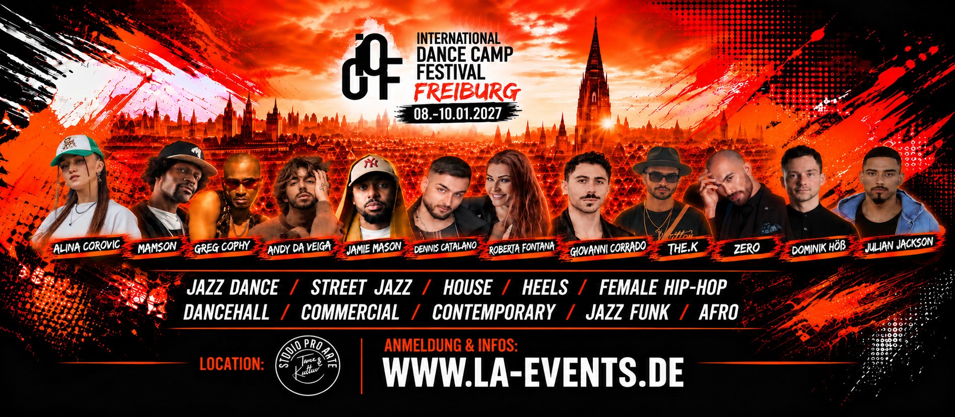 Dance Camp, Freiburg, Jazz Dance, Modern Dance, Hip-Hop