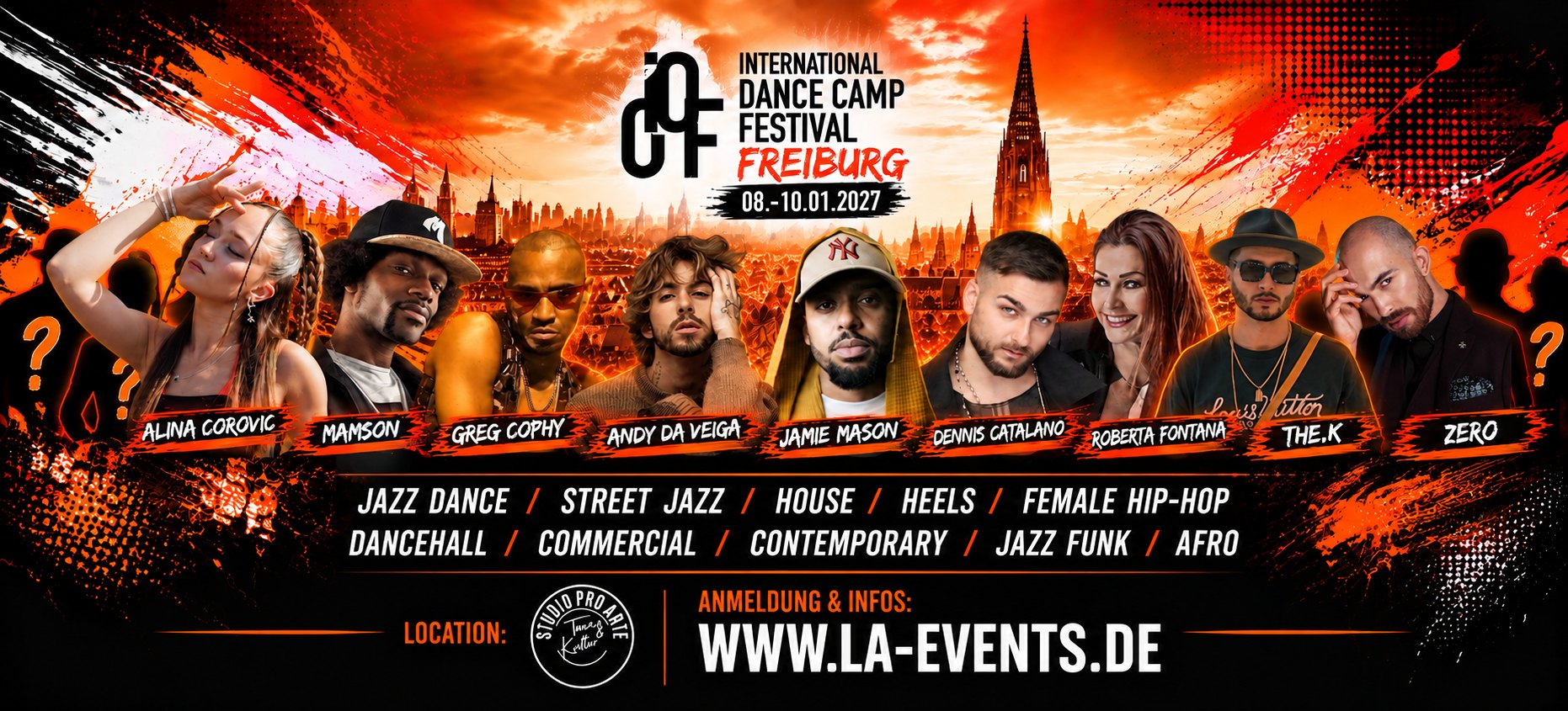 Dance Camp, Freiburg, Jazz Dance, Modern Dance, Hip-Hop