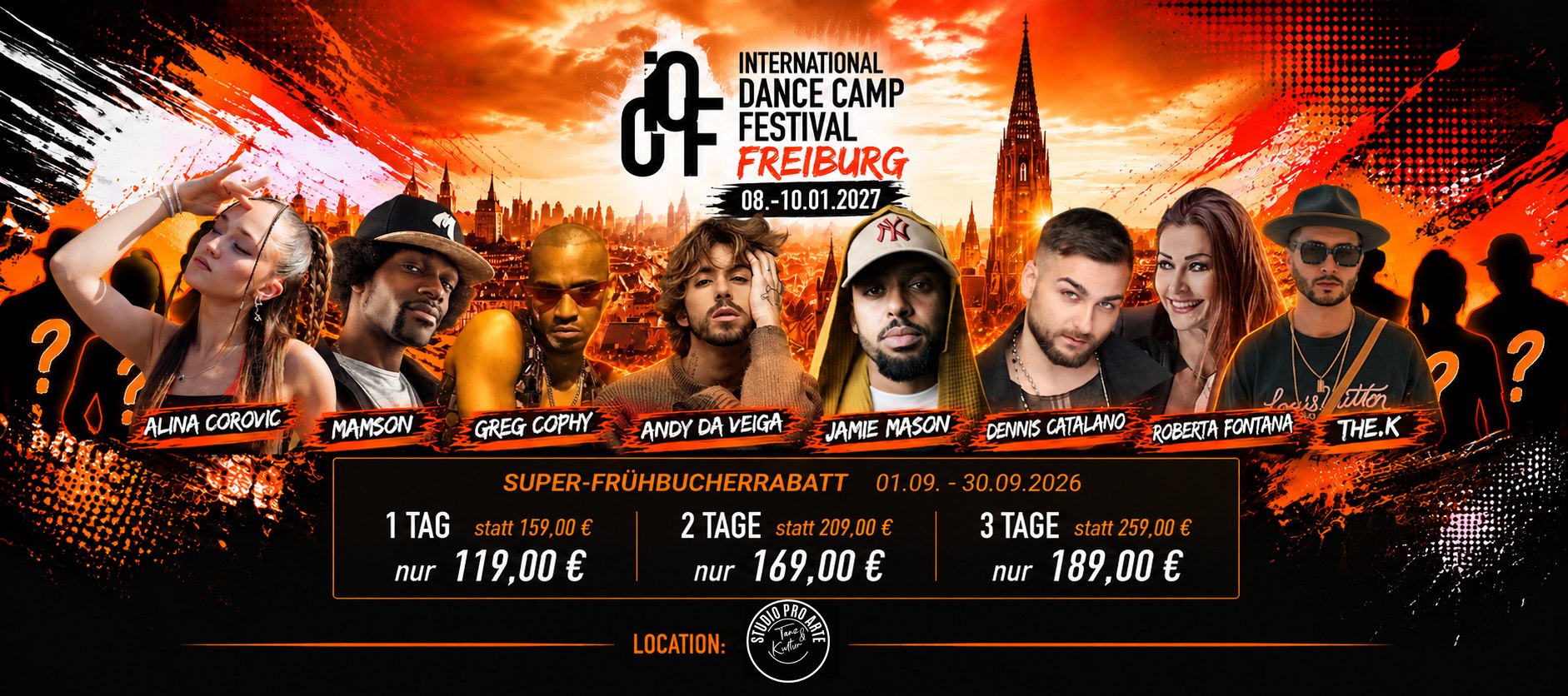Dance Camp, Freiburg, Jazz Dance, Modern Dance, Hip-Hop