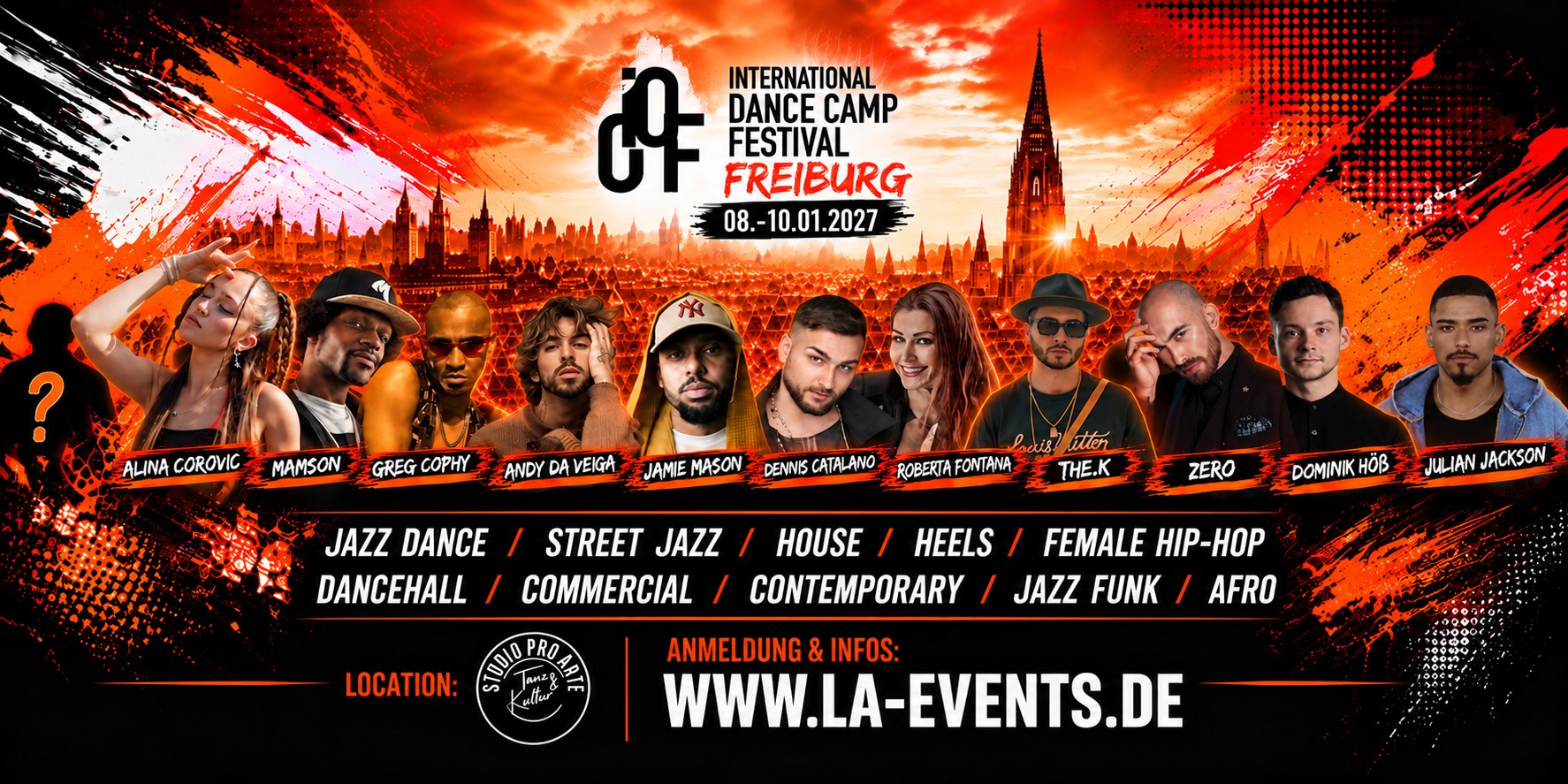 Dance Camp, Freiburg, Jazz Dance, Modern Dance, Hip-Hop
