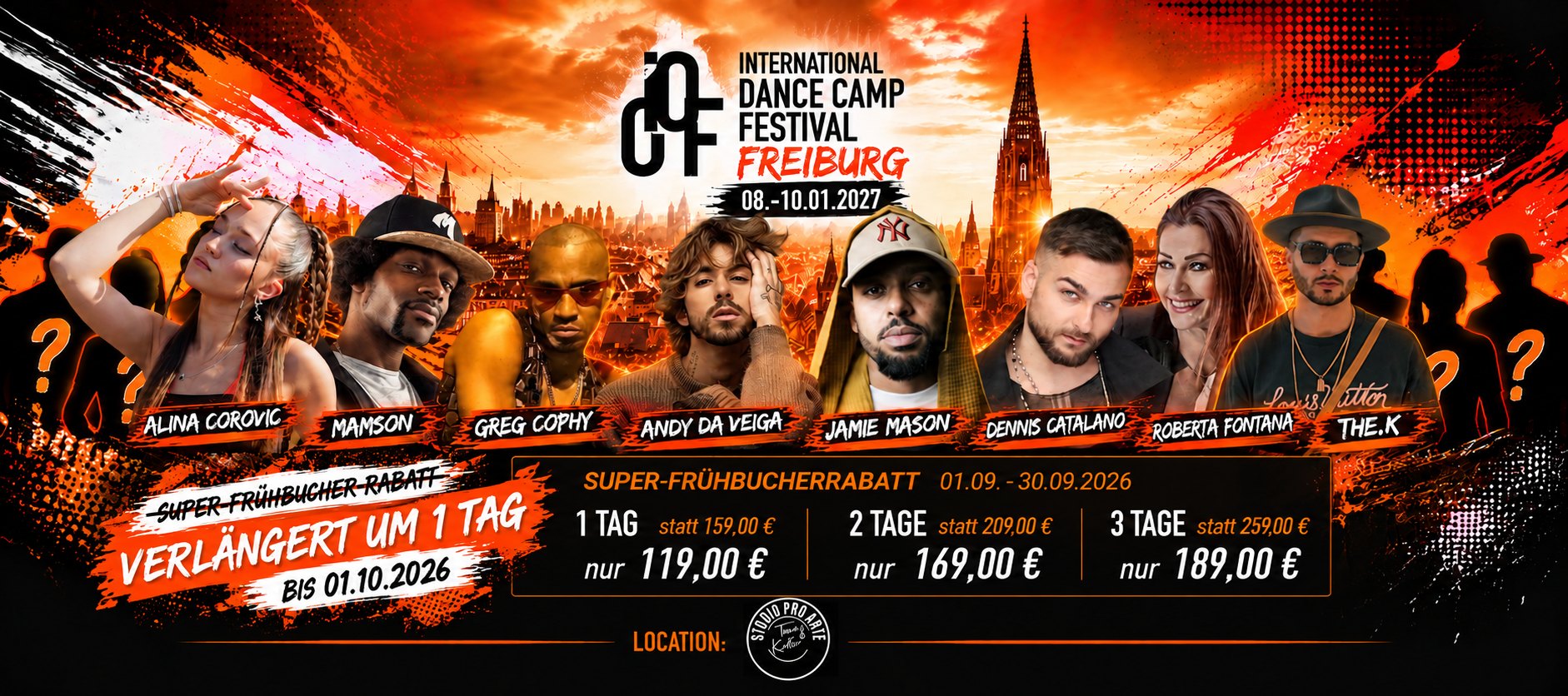 Dance Camp, Freiburg, Jazz Dance, Modern Dance, Hip-Hop
