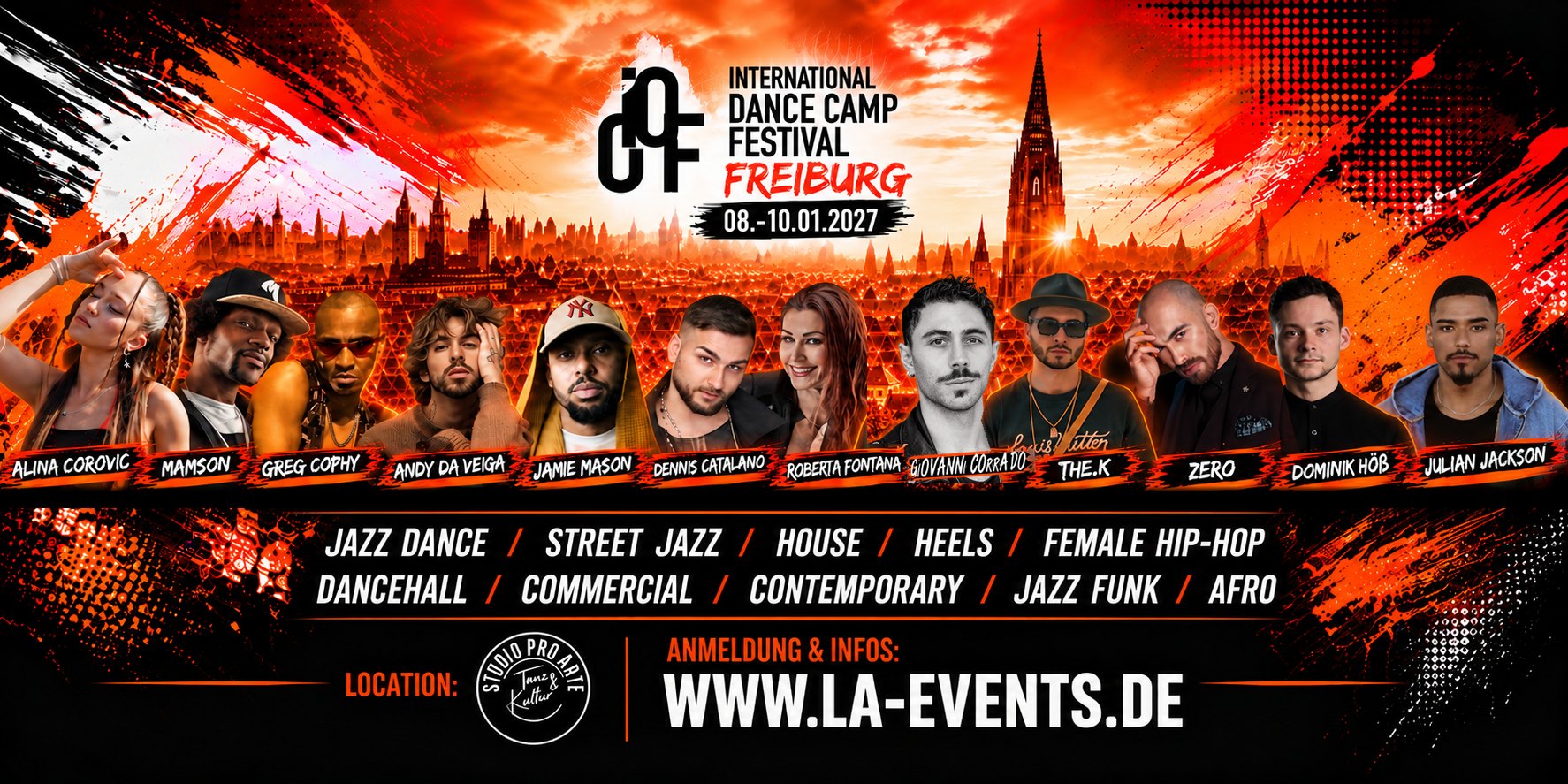 Dance Camp, Freiburg, Jazz Dance, Modern Dance, Hip-Hop