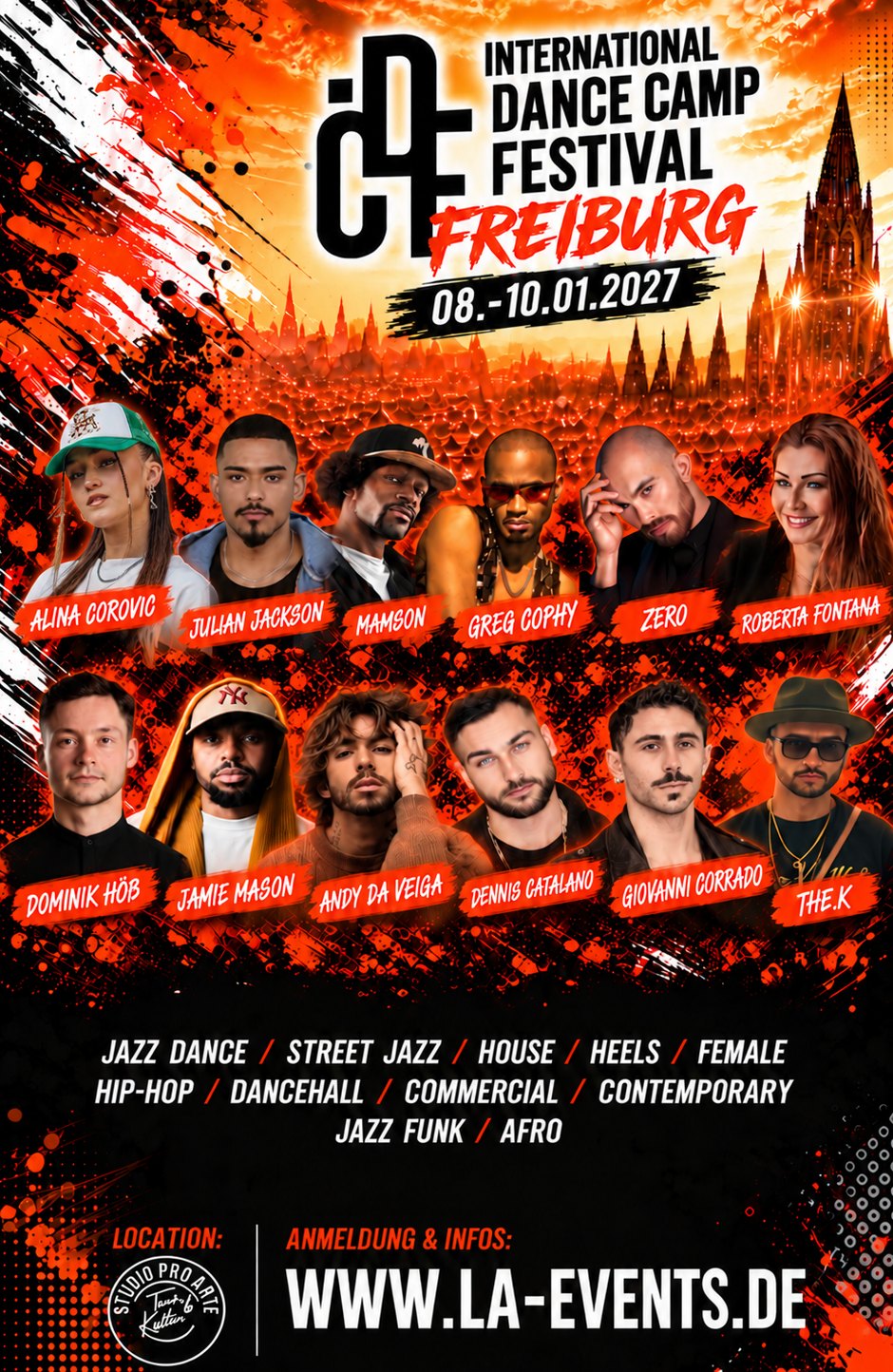 IDCF Dance Camp Festival Freiburg, 08.-10.01.2027