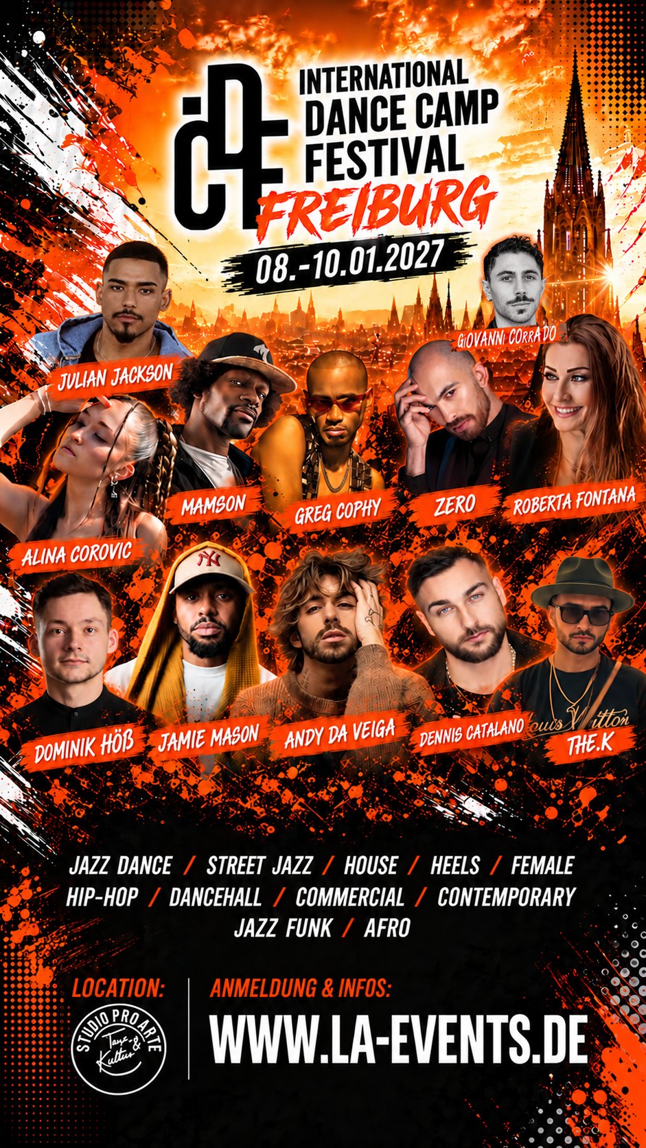 IDCF Dance Camp Festival Freiburg, 08.-10.01.2027